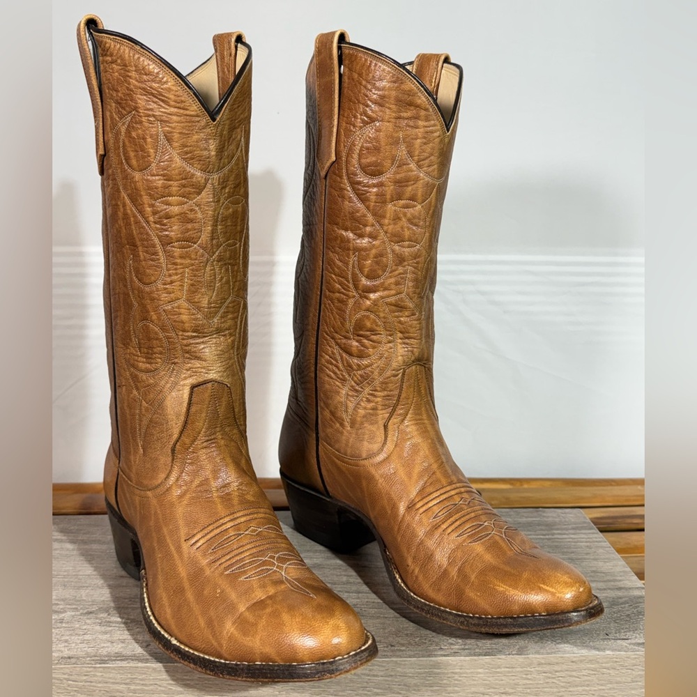 Rios of Mercedes Men’s Royal Calfskin Cowboy Boots Size 7.5 B Style 9549H